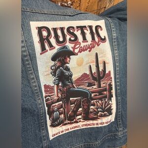 Vintage Anchor blue, women’s jean jacket size large